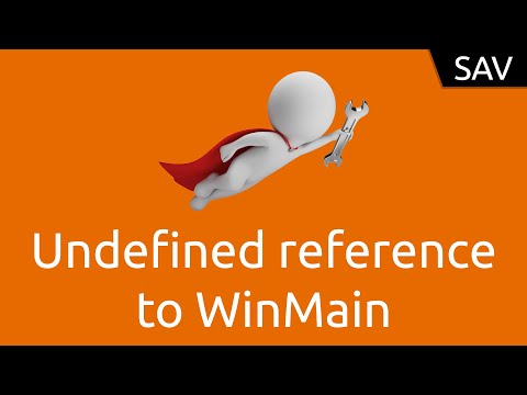 SAV Undefined reference to WinMain