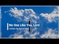 No One Like You Lord Robin Mark with Lyrics sung by Mal Pope (4K)