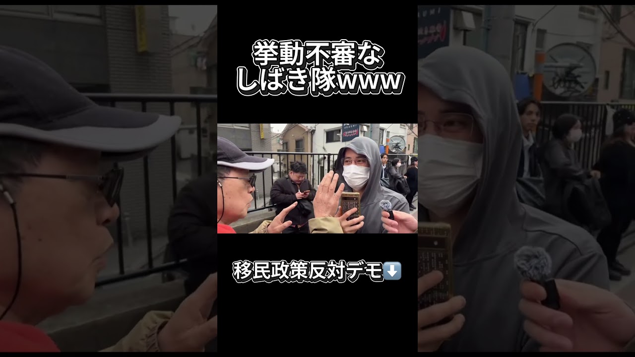 挙動不審なしばき隊www【移民政策反対デモ】