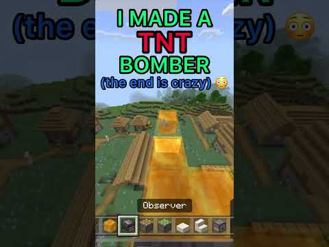 THE MOST INSANE MINECRAFT TNT BOMBER (easy to build)