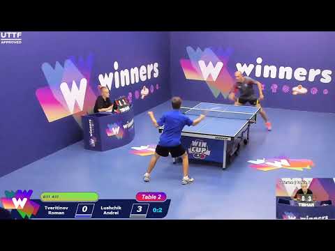 WINners CUP table 2  31.08 Tveritinov Roman - Lushchik Andrei  19:00