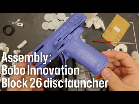Assembly of Bobo Innovation Block 26 Disc Launcher