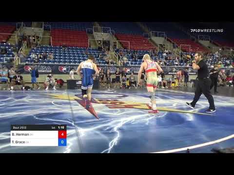 132 Lbs Consolation - Brock Herman, Ohio Vs Travis Grace, California Febc