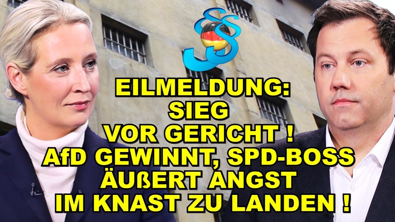 EIL: AfD SIEGT! SPD-BOSS BEFÜRCHTET KNAST!