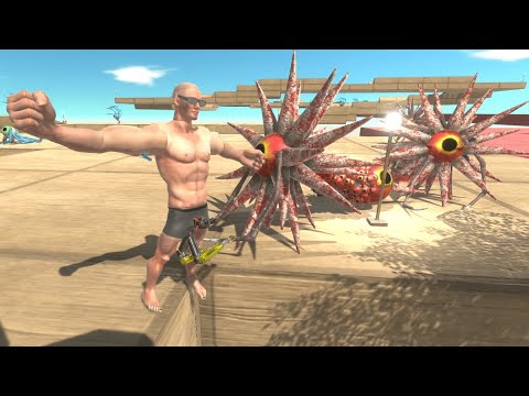 ⚡Space cops shoot death touch aliens -Animal Revolt Battle Simulator