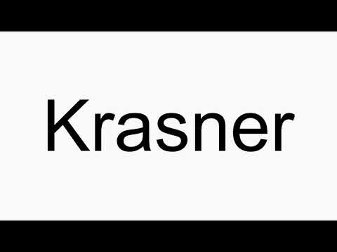 How to pronounce Krasner