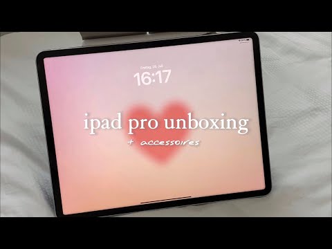 ipad pro 12.9 unboxing  🖥️  apple pencil + accessories