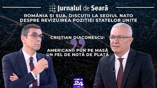 Cristian Diaconescu: Americanii pun pe masă, în acest moment, un fel de notă de plată