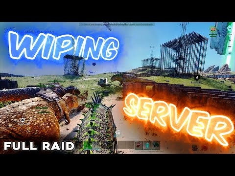 Wiping The Enemy Server After Transfers Opened ! - PANDA K - GC - 2073 ( Full Raid ) Ark ascended