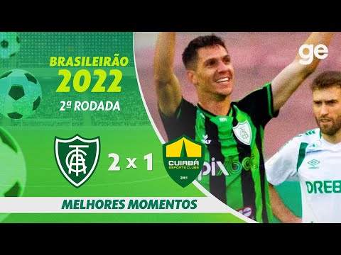 Gols e lances de América-MG x Cuiabá