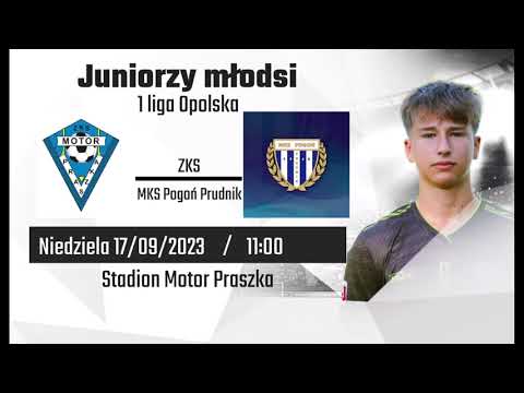 Motor Praszka - MKS Pogoń Prudnik 3-1 (Juniorzy Młodsi) 6 kolejka