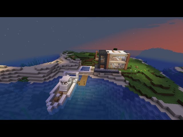 Humble 1.17 Beach Redstone House Minecraft Map