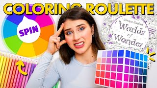 COLORING ROULETTE CHALLENGE 🎨 The Spinner Wheel Controls My Coloring...