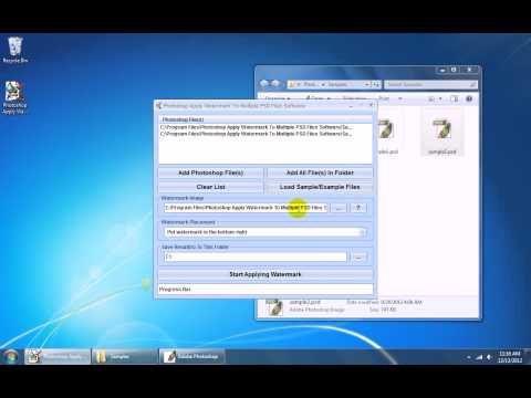 Photoshop Apply Watermark To Multiple PSD Files Software