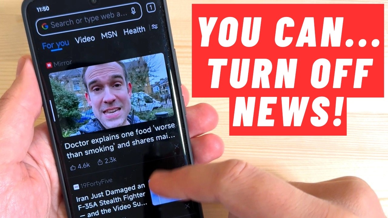 How to TURN OFF NEWS on MI Browser on Xioami REDMI Phones