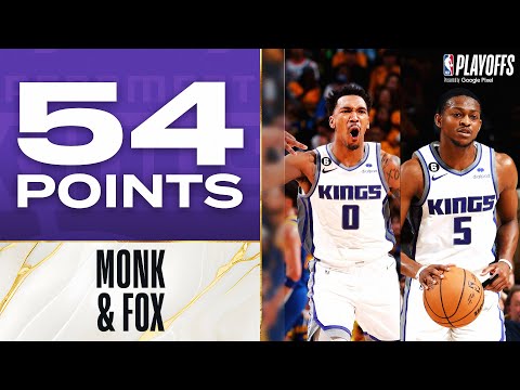 Malik Monk (28 PTS) & De'Aaron Fox (26 PTS) Score 54 Points In Kings Game 6 W! | April 28, 2023