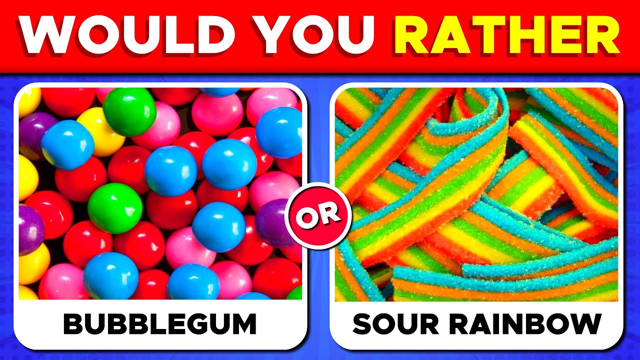 Would You Rather...? Sweet VS Sour JUNK FOOD Edition 🍭🍋