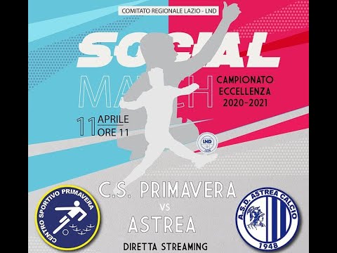 Eccellenza - Giornata 1 - Gir.B - CS Primavera vs Astrea 2-1