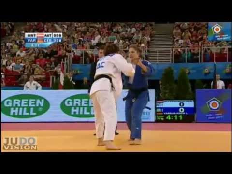 Judo European Championships Teams 2013: Women Bronze AUT - GER: [-70kg] UNTERWURZACHER - VARGAS-KOCH