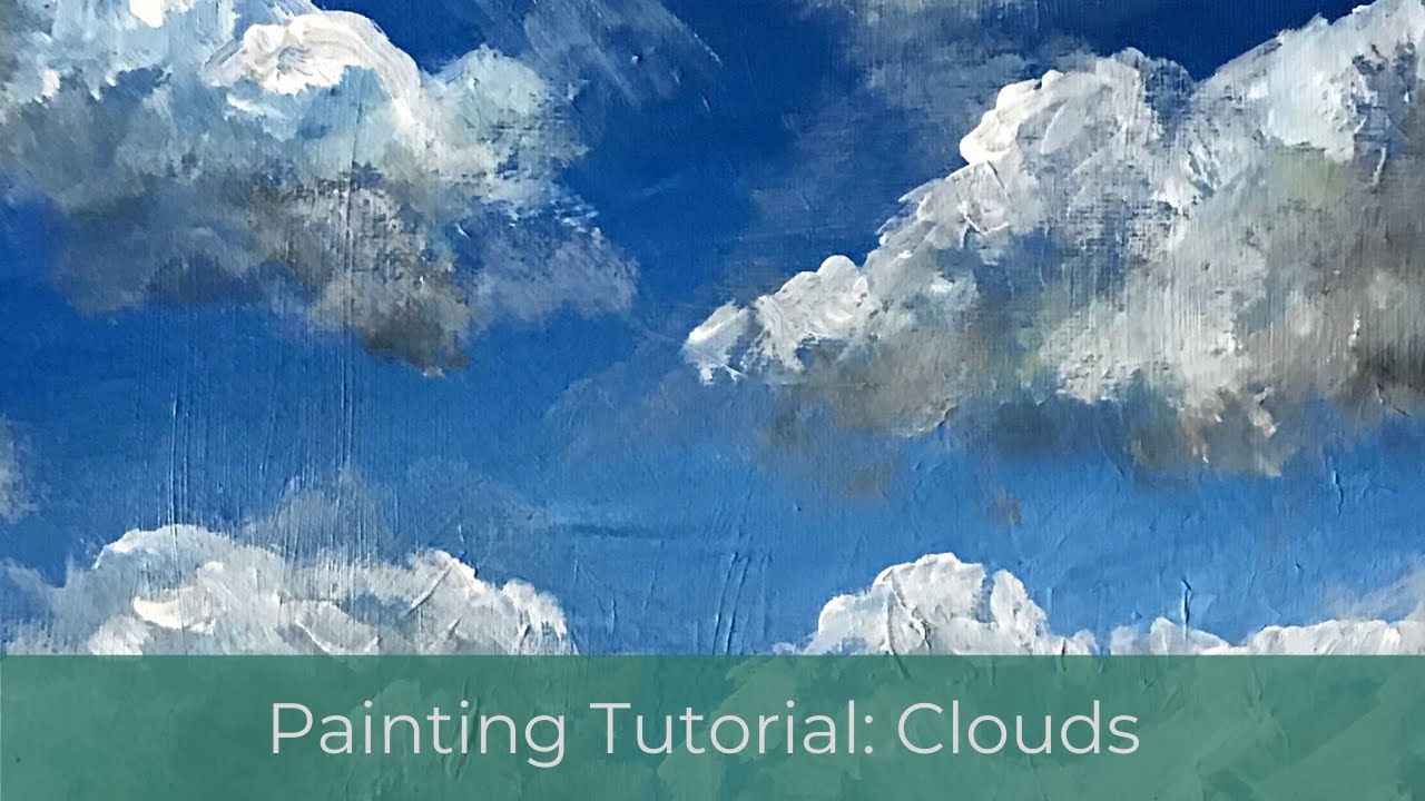 How to Paint Clouds Easy Step by Step | (Beginner/Intermediate Painters)