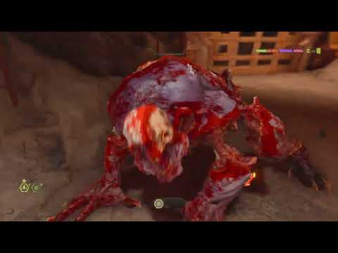 DOOM Eternal nightmare difficulty 4k 60 fps HDR raytracing mode PS5 gameplay