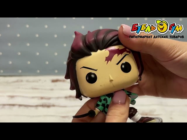 Фигурка коллекционная Funko POP Demon Slayer Танджиро Камадо - видео