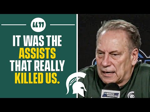 Tom Izzo Speaks on HOW Michigan State FELL TO Kansas State in Sweet 16 | CBS Sports