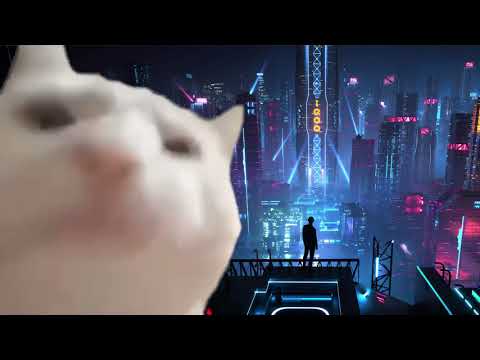 Cat vibing to The Rebel Path (cello version) - Cyberpunk 2077