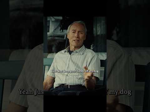 Old man flirts with girl who will make food out of his dog 😳#movieclips #shorts #grantorino