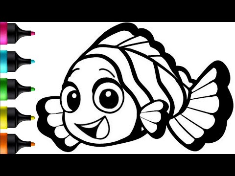 Fish Drawing, Painting, and Coloring for Kids | Let's Dive into an Underwater Adventure