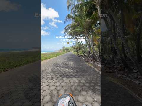 Exploring Big Corn Island in Nicaragua on a scooter 🛵 #nicaraguatravel