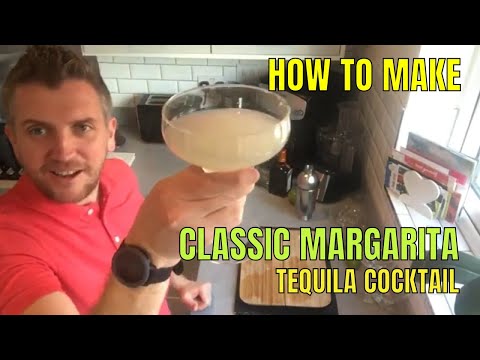How to make: Classic Margarita (Mexican Tequila Cocktail with Orange Liquer & Lime)