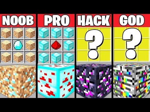 Minecraft Battle: SECRET ORE CRAFTING CHALLENGE - NOOB vs PRO vs HACKER vs GOD ~ Funny Animation