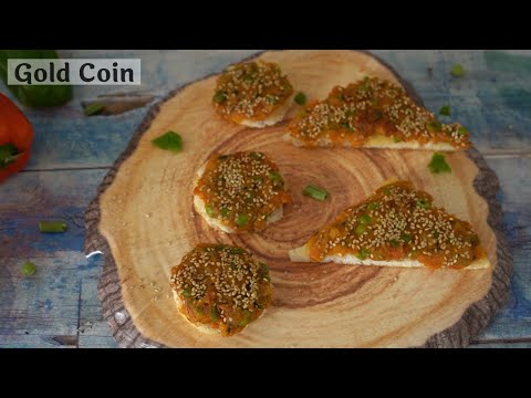 Without Shallow Fry Gold Coin Recipe | Easy Snack Recipe | How to make Crispy Gold Coin