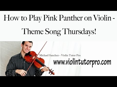How to Play Pink Panther on Violin - Theme Song Thursdays!