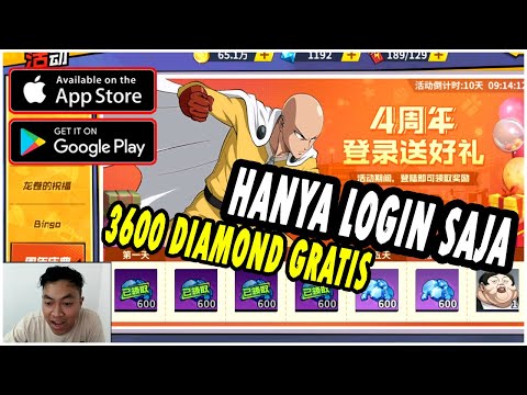🔥🔥FREE DIAMOND SETIAP HARI [3600 DM & GRATIS SSR PIG GOD] GAS GACHA! - ONE PUNCH MAN The Strongest