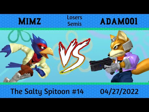 Salty Spitoon Melee #14 Losers Semis - MimZ (falco) vs Adam001 (fox)