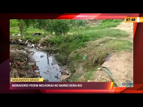 Moradores do bairro Beira Rio pedem melhorias de asfaltamento e esgotamento 23 03 2021