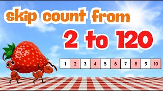 Skip Count by 2s | Number Counting & Fluency Practice | 2–120