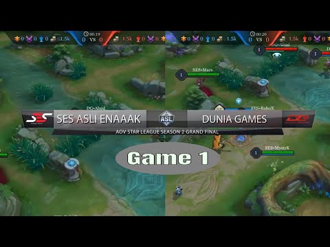 SES vs DG Game 1 - Grand Final ASL Season 2 - Garena AOV (Arena of Valor)