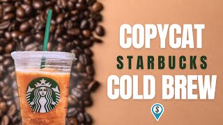 How to Make Starbucks Cold Brew Coffee at Home (Concentrate Recipe)