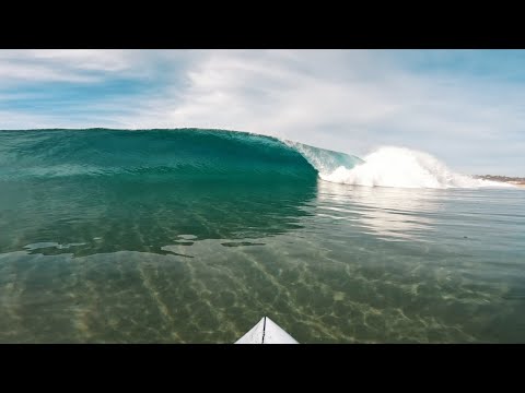 POV SURFING GLASSY WINTER WAVES! (RAW)