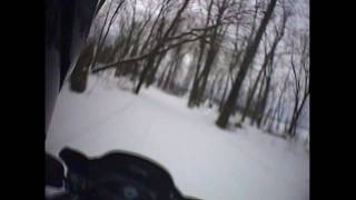preview picture of video 'motoneige part IV Lac-des-Deux-Montagnes snowmobile'