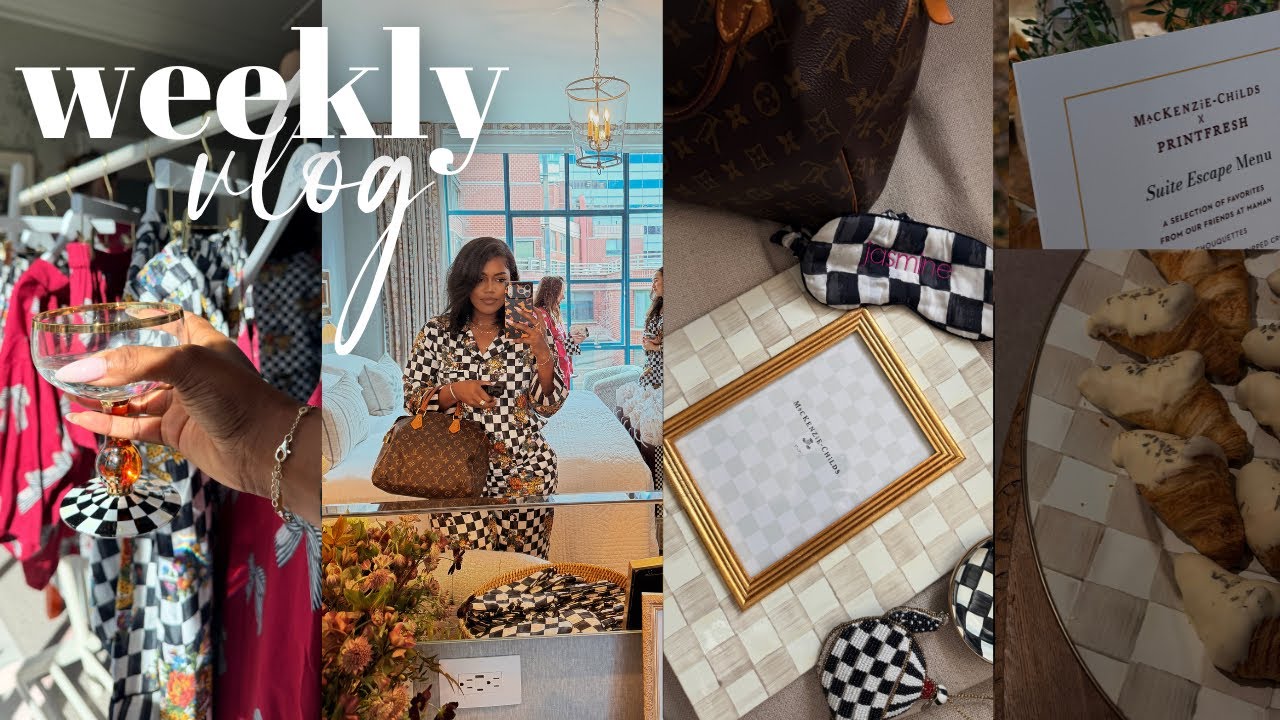 WEEKLY VLOG | MacKenzie Childs x Printfresh Event in Tribeca, Sephora Sale Haul, PCOS Supplements