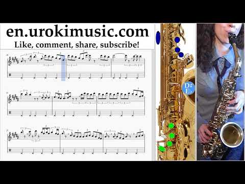 Saxophone lessons (Tenor) Fall Out Boy - Heaven's Gate Sheet Music Tutorial um-ih352