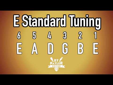 E Standard Tuning Guitar Notes - E Guitar Tuner