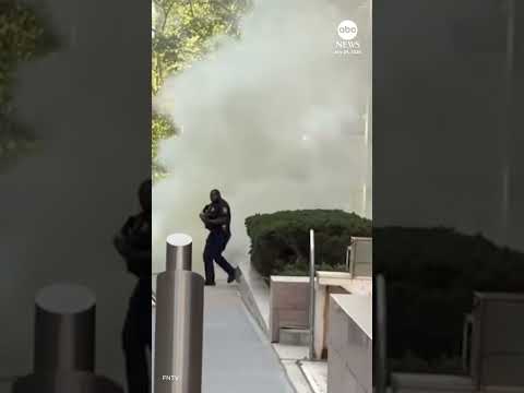 Man in custody after setting off 'incendiary device' outside federal building in NYC