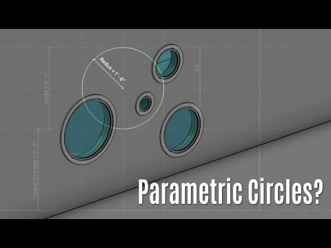 Revit Tutorial - Round Windows and Parametric Circles (Revit Parametric Family Creation)