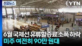 6월 국제선 유류할증료 소폭 하락...미주 여전히 90만 원대 / YTN