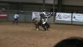 preview picture of video 'Graham Rodeo 2009, Saddle bronc ride'